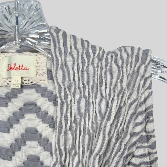 Anthropologie Deletta Textured Cowl Neck Top - Picture 3 of 6